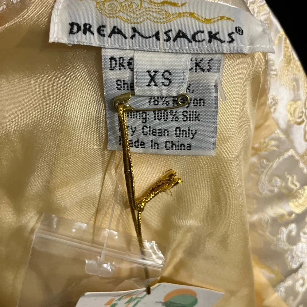 Dreamsacks silk brocade jacket size Small NWT happy New Year! Chinese dragons